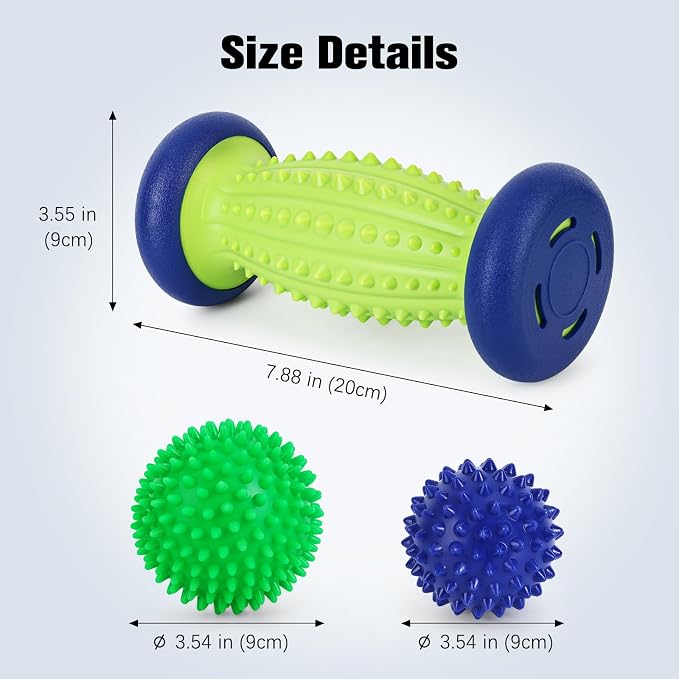 Massage Ball - 3 in 1 - with Foot Roller & Spiky Balls, Plantar Fasciitis - Image 5