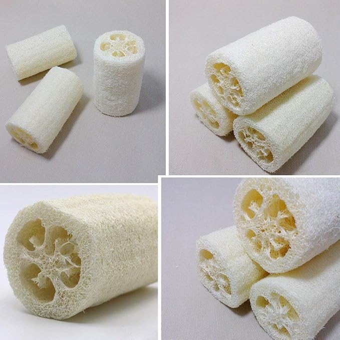 100% Large Nature 6 Pack of Organic Loofahs Loofah Spa Exfoliating Scrubber - Image 5
