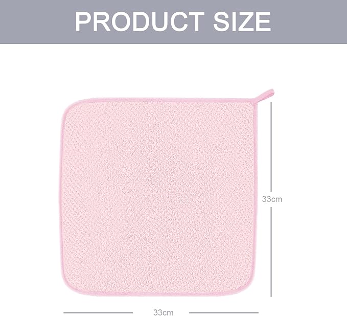 MaopaoBeauty 6 Piece Washcloth Set, 100% Microfiber - Image 3