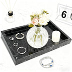 Pure Natural Marble Tray for Bathroom, Sink. Cosmetics, toiletries, etc. can be - Image 4