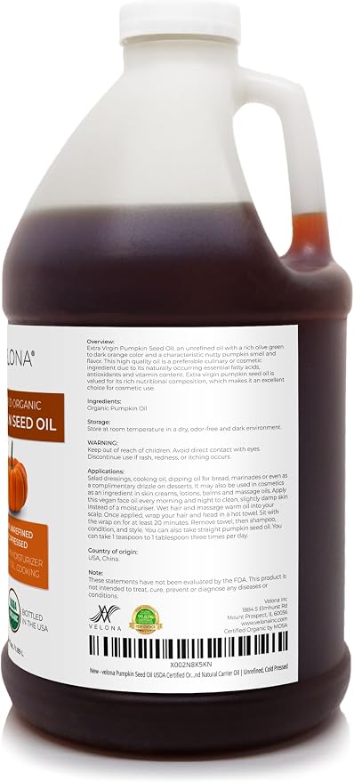 velona Pumpkin Seed Oil USDA Certified Organic - Image 3