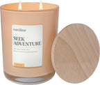 Carolina Seek Adventure Scented Candle, 16 oz Amber & Jasmine Scented, 2 Wick by CAROLINA