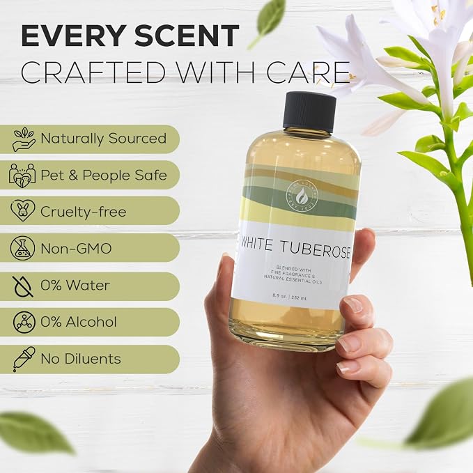 Aroma Country White Tuberose Luxury Diffuser Oil Refill & Fragrant Room Spray - Image 5