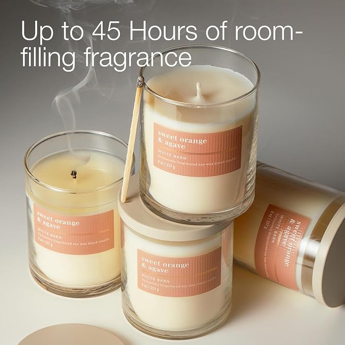 Bath & Body Works Single Wick Candle, Sweet Orange & Agave Candle, Long-Lasting - Image 5