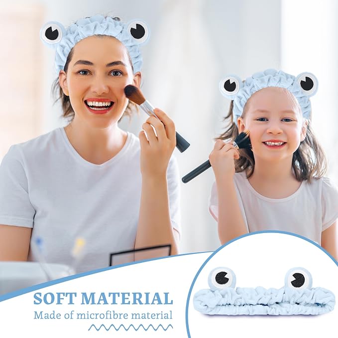 Jowmoy Blue color Frog Eye Elastic Headband - Image 6