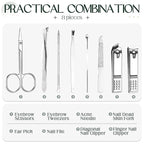 Hanaive 6 Set Manicure Set 48 Pcs Nail Clippers Pedicure Kit Gift - Image 3