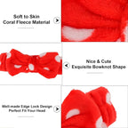 Casoty 10 Pcs Red Dot Makeup Headbands, Spa Gifts - Image 7