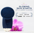 SoniGlow Silicone Face Scrubber/Facial Cleansing Brush – Electric Vibrating - Image 2
