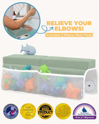 Comfortable Baby Bath Kneeler and Elbow Rest Pad Set – Thick Memory Foam Bath - Image 3