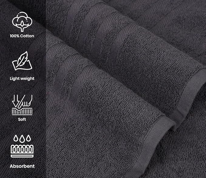 Pack of 2 Jumbo Bath Sheet 40 x 80 Inches, Extra Large Lightweight & Quick Dry - Image 5
