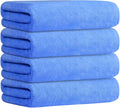 JML Bath Towel, Microfiber Bath Towels Set 4 Pack 30" x 60" by JML