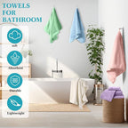 Mixweer 16 Pieces Bath Towels Set Quick Dry Towel Set - Image 6