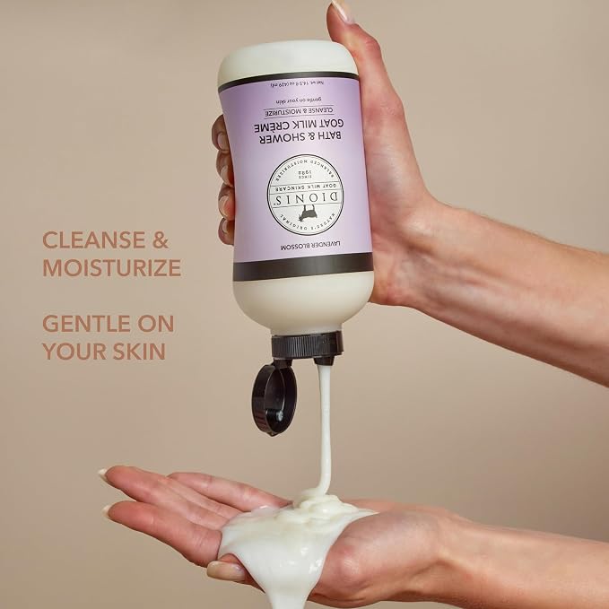 Dionis Bath & Shower Goat Milk Crème Lavender Blossom 14.5oz - Image 3