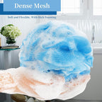 FARMOGA Bath Loofah Sponge Back Scrubber Shower Sponge Soft Mesh Exfoliator - Image 7