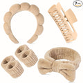 7 Pcs Spa Set, Facial Headband and Wristband Set, Skincare Accessories by Unknown