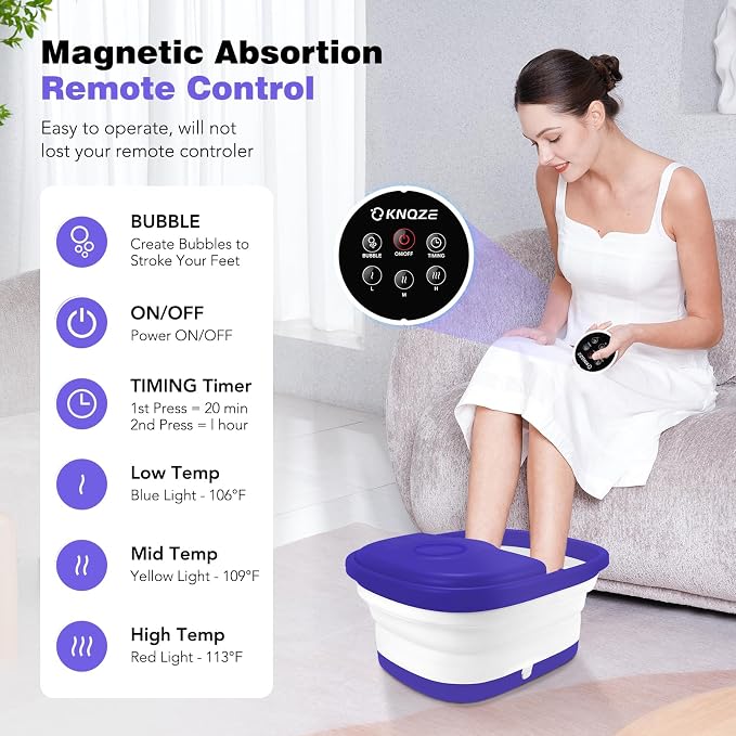 KNQZE Collapsible Foot Spa - Image 3