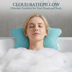Non Slip Bath Pillow, Luxury Spa Bathtub Head & Neck Rest Support, Permeable - Image 2