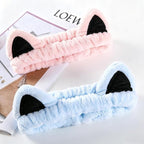 2 Pcs Cat Ears Headband, Cute Spa Headbands - Image 8