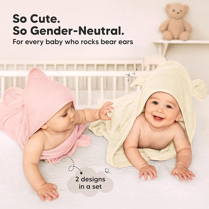 KeaBabies 2-Pack Hooded Baby Towels - Image 6