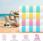 CASA COPENHAGEN Cabana Beach Towel Designed in Denmark Rough and Tough - Image 3