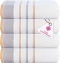 CASA COPENHAGEN White Bay 4Pcs 100% Egyptian Cotton Designer Hand Towels Gift by CASACOPENHAGEN