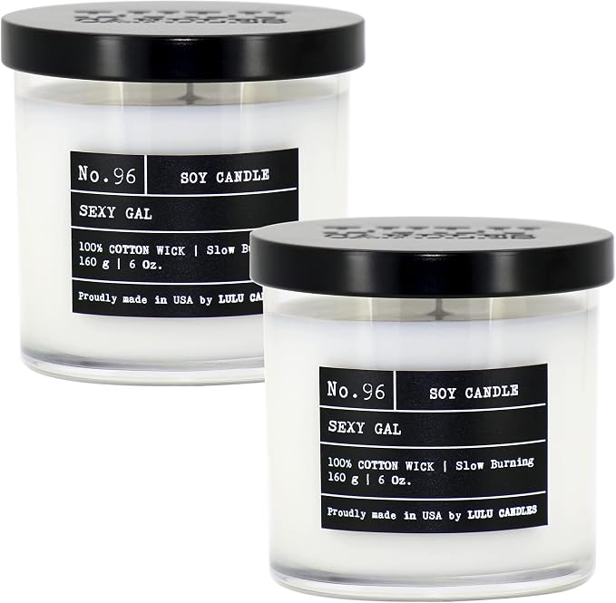 Lulu Candles | Sexy Gal | Luxury Scented Soy Jar Candle | Hand Poured in The by LULUCANDLES