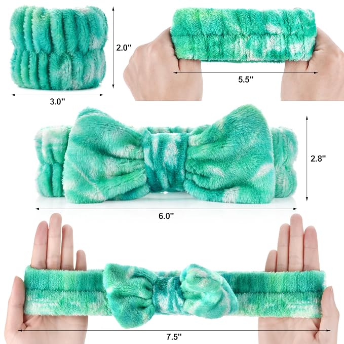 Wteehn 6pcs Headband and Wristband - Image 2