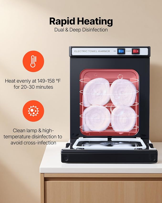 VEVOR Hot Towel Warmer, 5L Small Towel Warmer Cabinet - Image 2