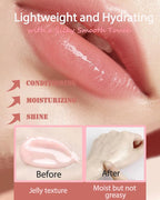 Lip Sleeping Mask Set, Deep Hydrating Overnight Lipgloss Day&Night Non-Sticky - Image 4