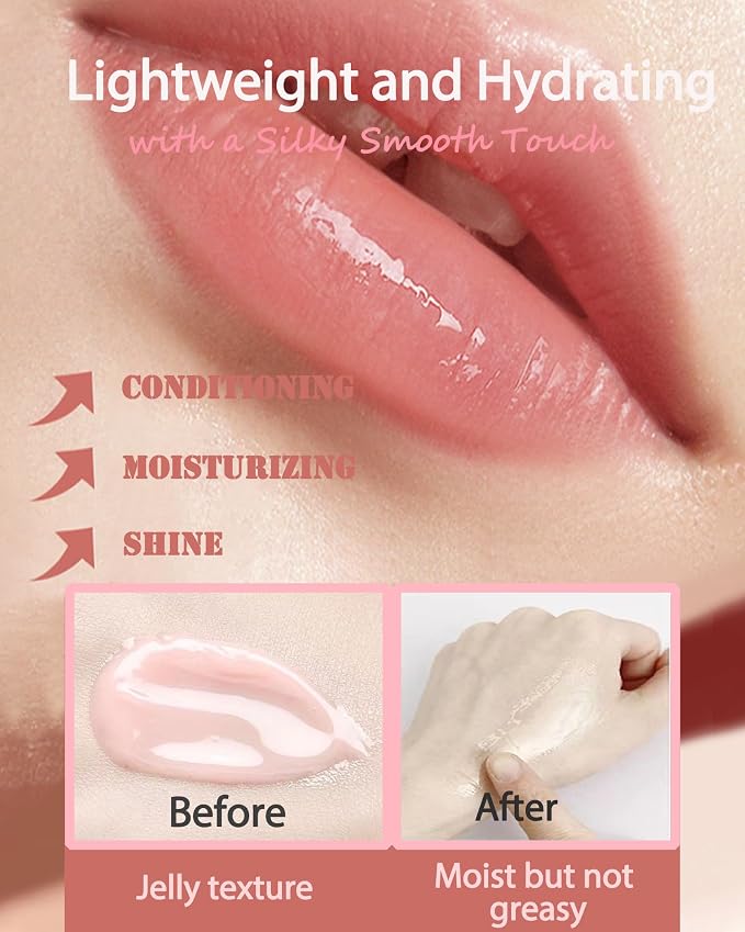Lip Sleeping Mask Set, Deep Hydrating Overnight Lipgloss Day&Night Non-Sticky - Image 4