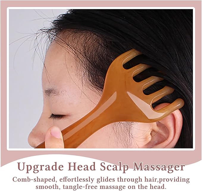 GSHOW Scalp Massager Handheld Comb Resin Relax Massage Tool - Image 3