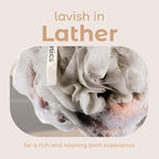MainBasics Bath Shower Loofah Sponge Pouf Body Scrubber Exfoliator Body Wash - Image 4