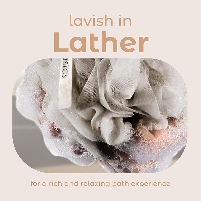 MainBasics Bath Shower Loofah Sponge Pouf Body Scrubber Exfoliator Body Wash - Image 4