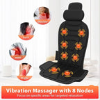 Back Massager with Heat，Vibration Massage Chair Pad with 5 Massage Modes & - Image 2