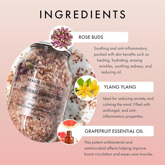 Beaute DE Provence Pink Himalayan Bath Salt - Image 3