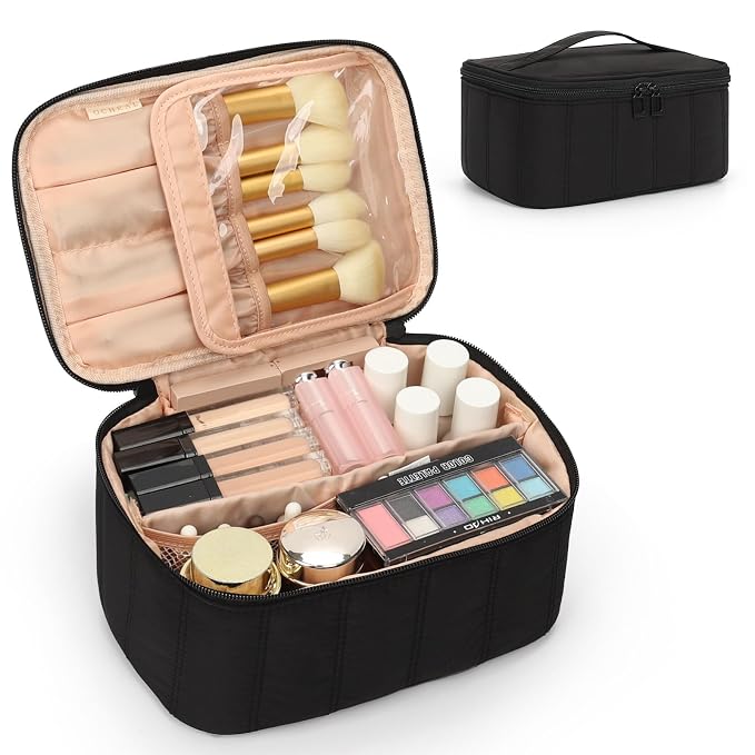 OCHEAL Black Makeup Bag by OCHEAL