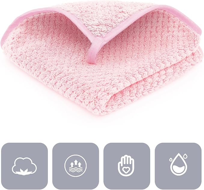 MaopaoBeauty 6 Piece Washcloth Set, 100% Microfiber - Image 2