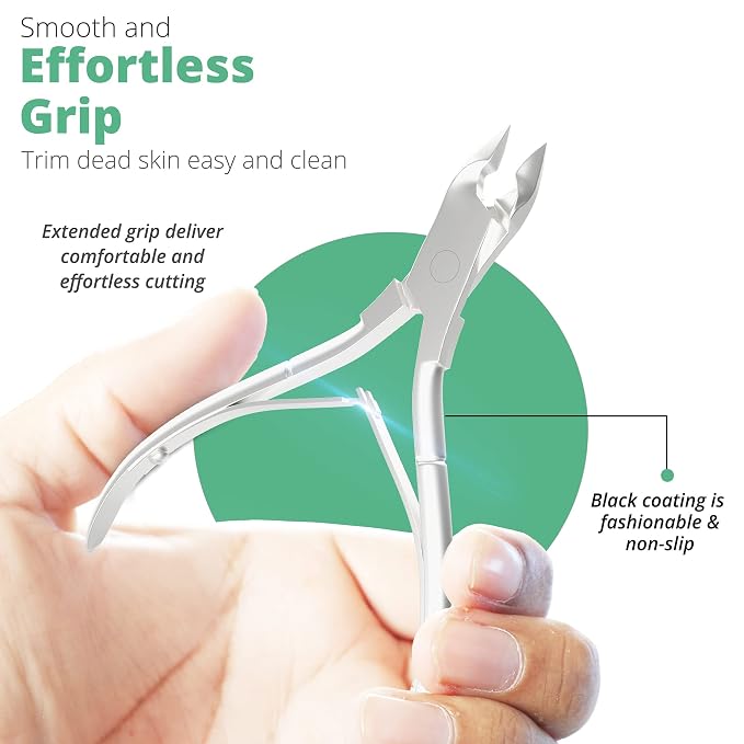 Professional Cuticle Trimmer Nail Cuticle Cutter Stainless Steel Cuticle Nippers - Image 3