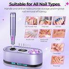 JOSGLOI Electric Nail Drill Professional: 40000RPM Electric Nail File Kit E - Image 5