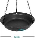 VUWEZ Hanging Bird Bath, Hanging Bird Water Feeder - Image 2