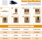 2 Person Infrared Sauna 0-5mG Ultra Low EMF Infrared Sauna Far Infrared Sauna - Image 7