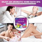 Bath Bombs for Women Gift Set 12 Pack Natural Relaxing Bath Bombs for - Image 4