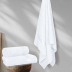 Elvana Home Cotton 2 Pack Oversized Bath Towel Set 28x55 inches, Large Bath - Image 4