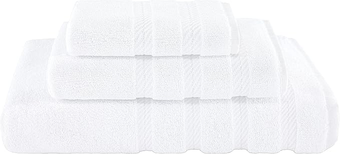American Soft Linen Premium 3 Piece Towel Set, 1 Bath Towel 1 Hand Towel 1 by AmericanSoftLinen