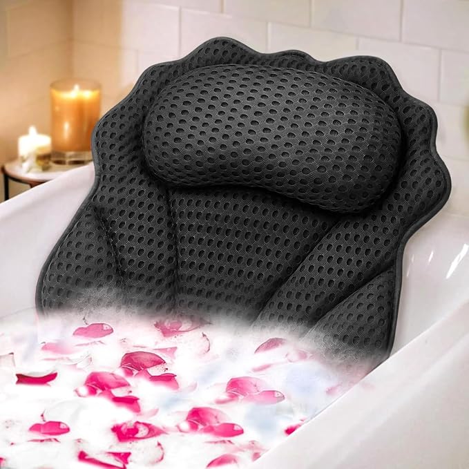 Bath Pillow RUVINCE Ergonomic Luxury Bathtub Pillow by RUVINCE
