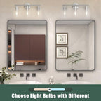 Espird Bathroom Vanity Light Fixtures Brushed Nickel, 3 Lights Bathroom Over - Image 6