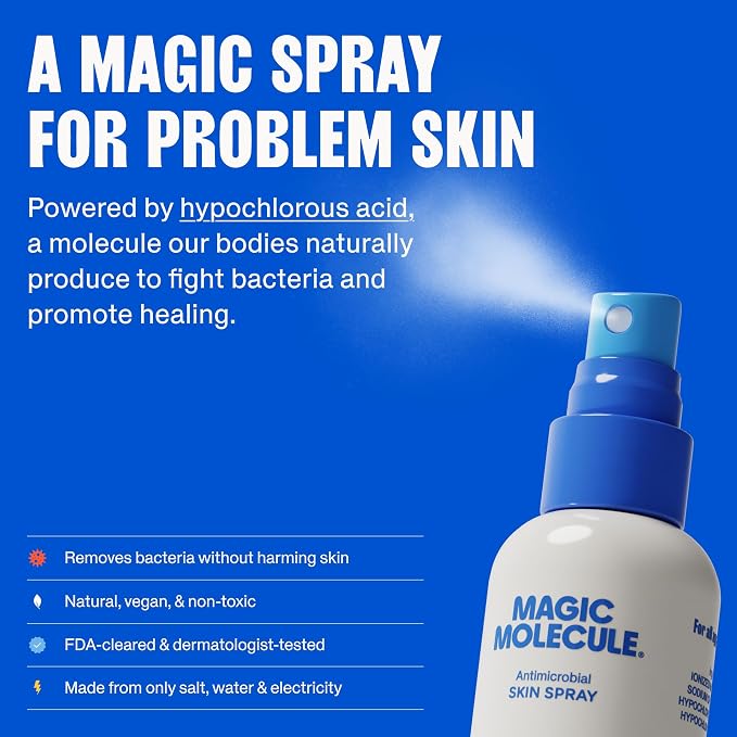 Magic Molecule Skin Cleanser for All Types, Hypochlorous Acid Spray Helps Heal - Image 3