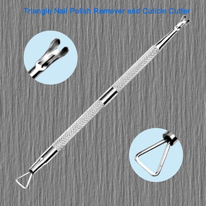 Professional Cuticle Pusher and Cutter, Cuticle Trimmer & Cuticle Remover - Image 2