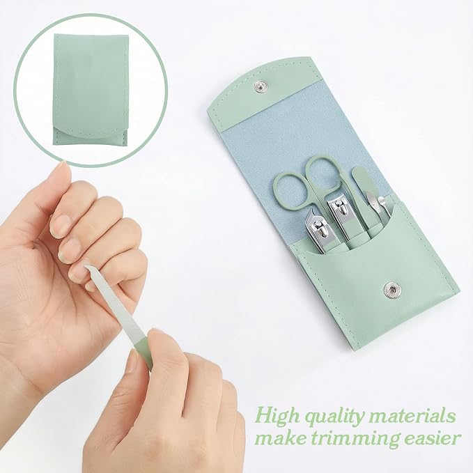 Manicure Set, Carbon Steel Travel Nail Care Clippers - Image 5