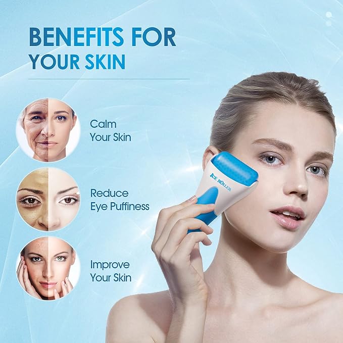 AECW 2 in 1 Ice Roller for Face & Eye Puffiness Relief and Jade Roller for Face - Image 3